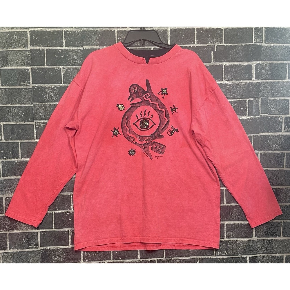 Vintage Sweatshirt Size XL 1997 Tribal Native Art